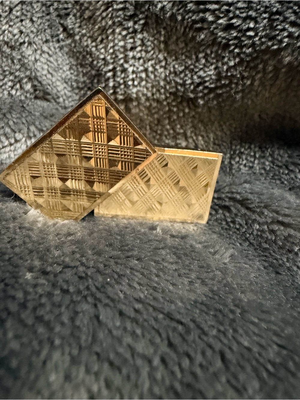 Swank Mid Century Modern Gold Plated Cufflinks